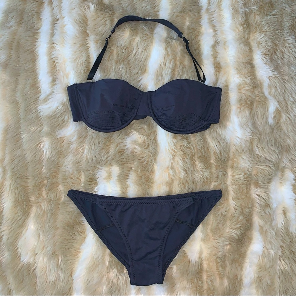 Navy Swimsuit Set